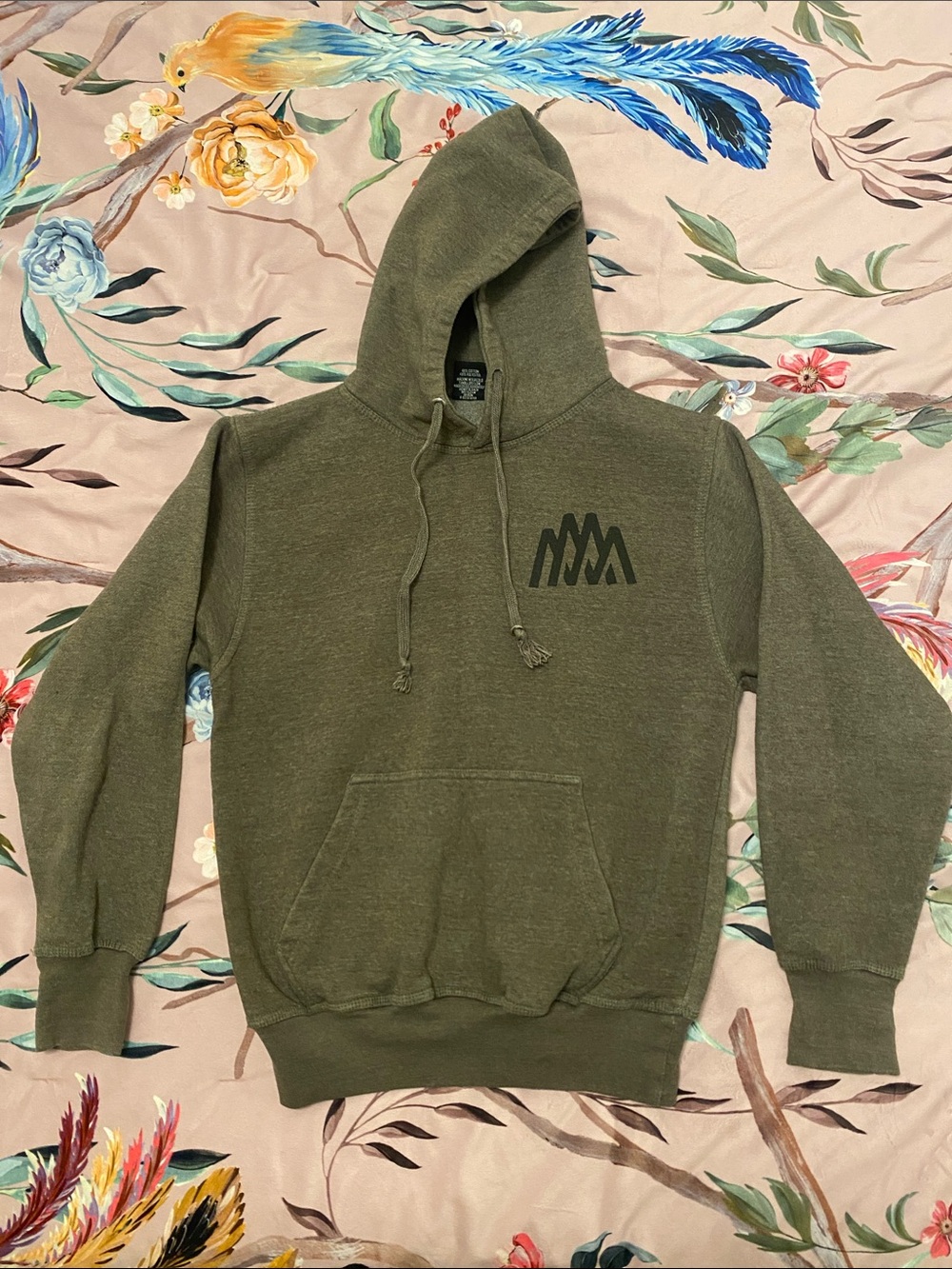 Unisex Grey Hooded Sweatshirt with Mountain Logo